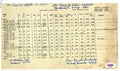 BOCKSCAR CREW MULTI SIGNED FLIGHT PLAN 8/9/1945 PSA DNA AD28585 (D) RARE0