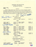 509th COMP GROUP MULTI SIGNED BRONZE STAR DOCUMENT PSA DNA AD07657 (D) X50