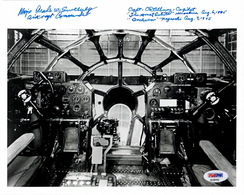 CHARLES SWEENEY & CD ALBURY SIGNED 8X10 PHOTO PSA DNA AE08192 (D) BOCKSCAR C-150