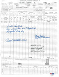 DUTCH VAN KIRK SIGNED FLIGHT RECORD DOCUMENT PSA DNA AB13900 TIBBETS JEPPSON0