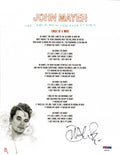 JOHN MAYER SIGNED EMOJI OF A WAVE LYRIC SHEET PSA DNA FULL LETTER0