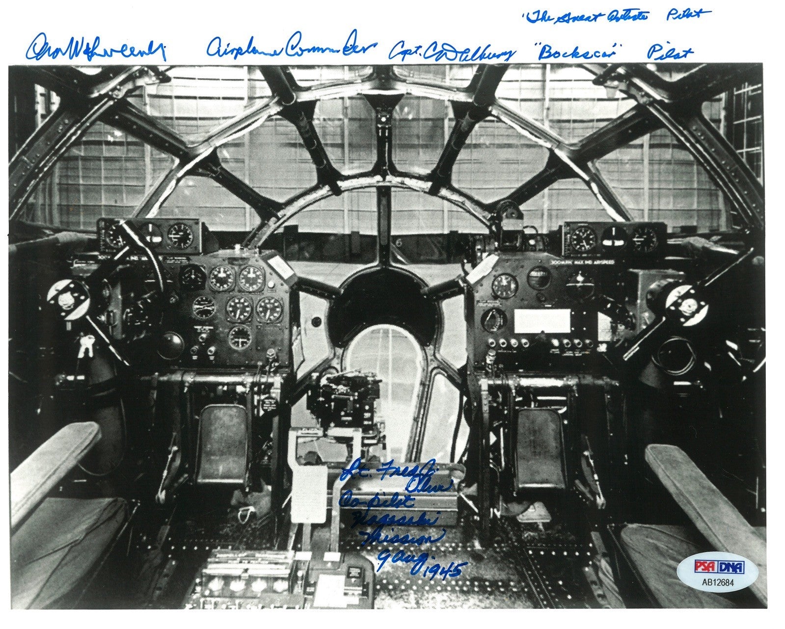 BOCKSCAR C15 CREW MULTI SIGNED 8X10 PHOTO PSA DNA AB12684 X30