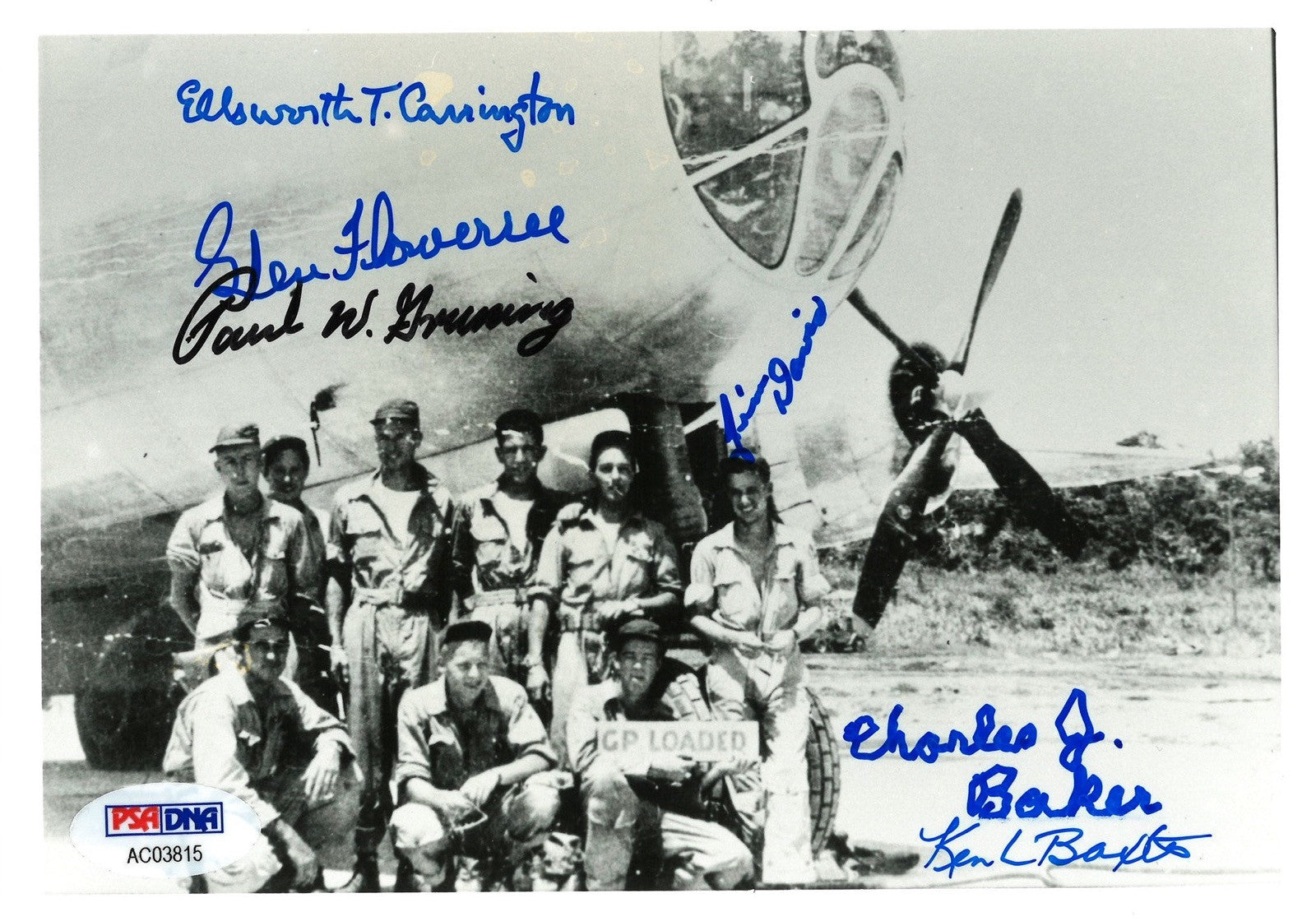 JABIT III CREW MULTI SIGNED 5x7 PHOTO PSA DNA AC03815 (x6)0