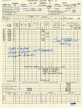 DUTCH VAN KIRK SIGNED FLIGHT RECORD DOCUMENT PSA DNA AC71774 TIBBETS ENOLA GAY0