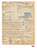 CD ALBURY SIGNED FLIGHT RECORD DOCUMENT PSA DNA AD28812 BOCKSCAR NAGASAKI 8/9/450