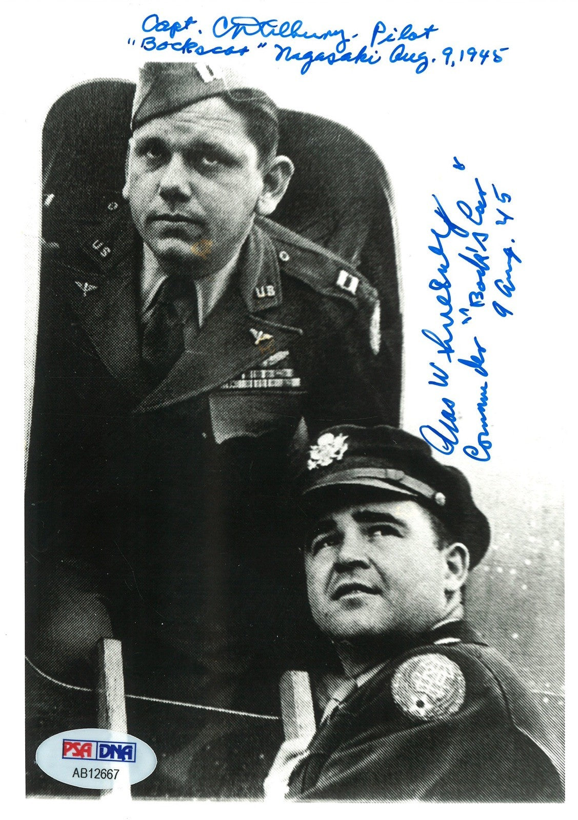 SWEENEY / ALBURY DUAL SIGNED 5X7 PHOTO BOCKSCAR C-15 PSA DNA AB126670