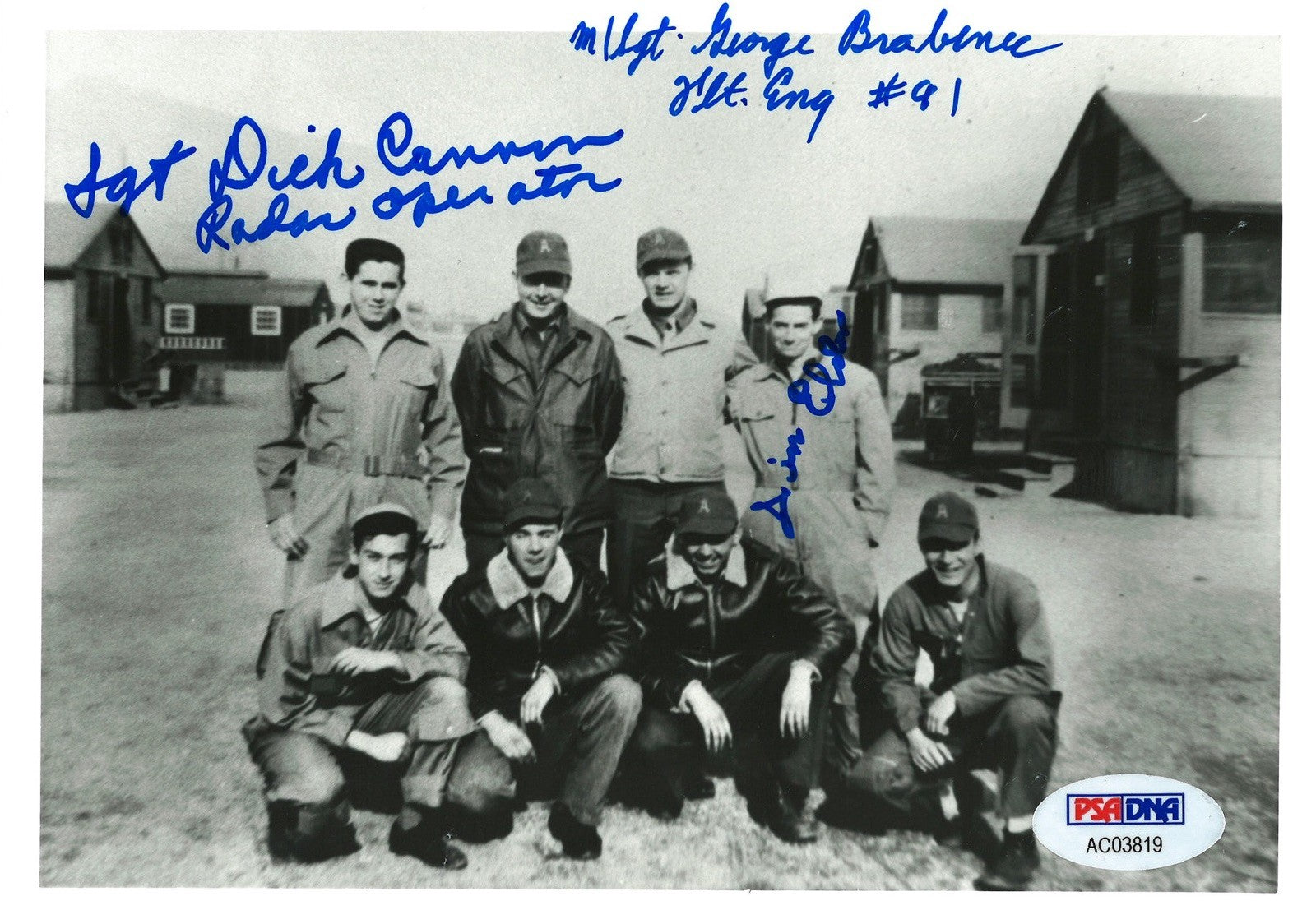 NECESSARY EVIL C-14 CREW MULTI SIGNED 5X7 PSA DNA PSA DNA AC038190