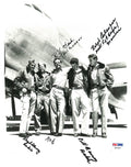 BOCKSCAR C-13 CREW MULTI SIGNED 8X10 PHOTO PSA DNA AB12641 x5 (D) WWII0