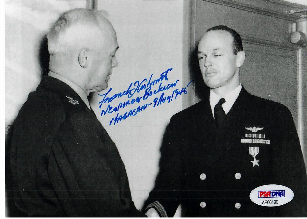 FREDERICK ASHWORTH SIGNED 5X7 PHOTO PSA DNA AE08190 (D) BOCKSCAR WEAPONEER0