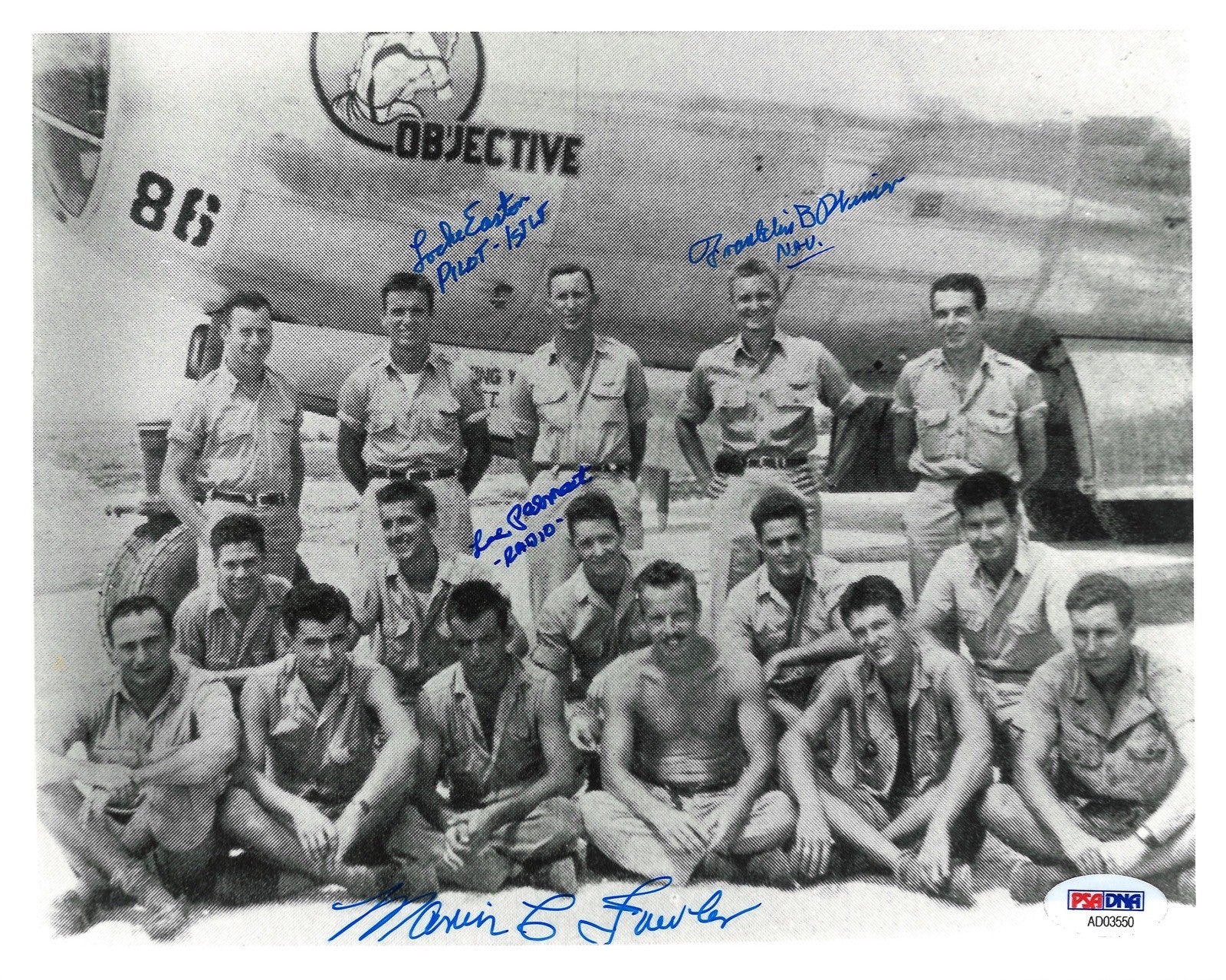 NEXT OBJECTIVE MULTI SIGNED 8X10 CREW PHOTO PSA DNA AD03550 X4 WWII0