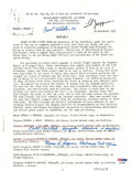 TIBBETS /VAN KIRK / JEPPSON SIGNED SILVER STAR DOCUMENT PSA DNA AC045870