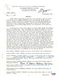 DUTCH VAN KIRK & MORRIS JEPPSON SIGNED SILVER STAR DOCUMENT PSA DNA AC71778 (D)0