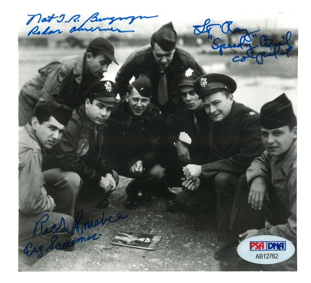 FULL HOUSE CREW A-1 MULTI SIGNED 5X5 PHOTO PSA DNA AB12762 (D) WWII0