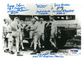 TOP SECRET B-8 MULTI SIGNED 5X7 PHOTO PSA DNA AB12804 (D) X7 MEMBERS0