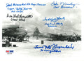 STRAIGHT FLUSH C-11 MULTI SIGNED 5X7 PHOTO PSA DNA AB12784 x70