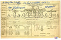 BOCKSCAR CREW MULTI SIGNED WEATHER FORECAST 8/9/1945 PSA DNA AD28579 (D) RARE0