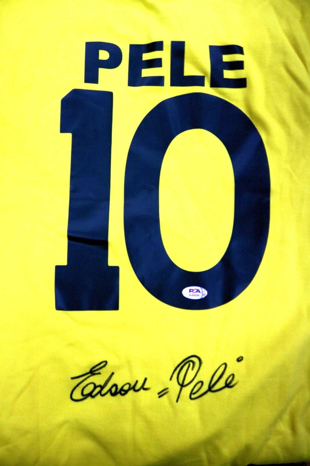 EDSON PELE SIGNED CBD 1970 BRAZIL WORLD CUP JERSEY PSA DNA RARE FULL SIGNATURE0