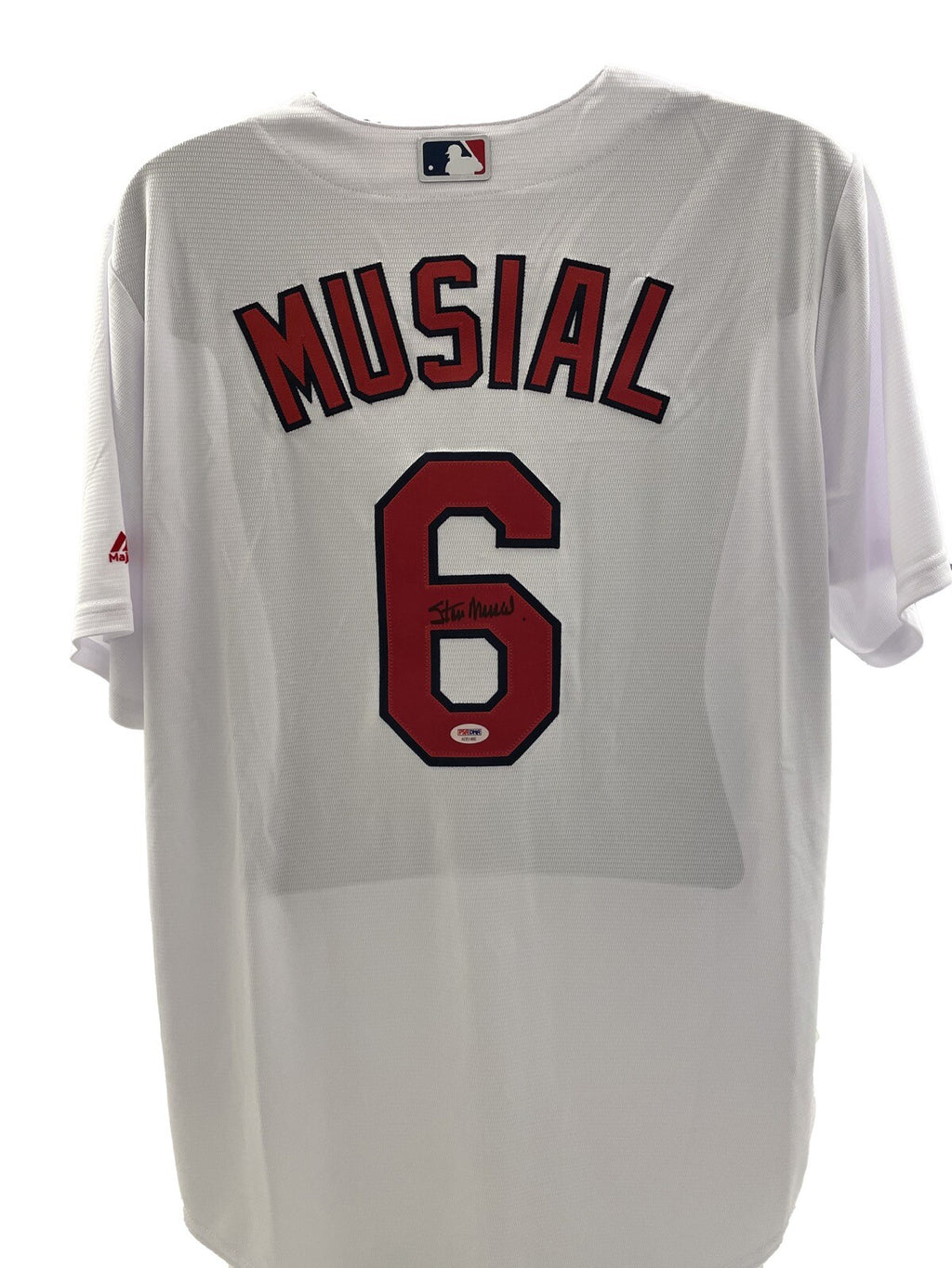 STAN MUSIAL SIGNED ST LOUIS CARDINALS MAJESTIC JERSEY PSA DNA COA0