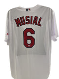 STAN MUSIAL SIGNED ST LOUIS CARDINALS MAJESTIC JERSEY PSA DNA COA0