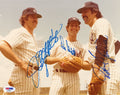 CATFISH HUNTER DON GULLETT ED FIGUEROA MULTI SIGNED 8X10 PSA DNA AF094340