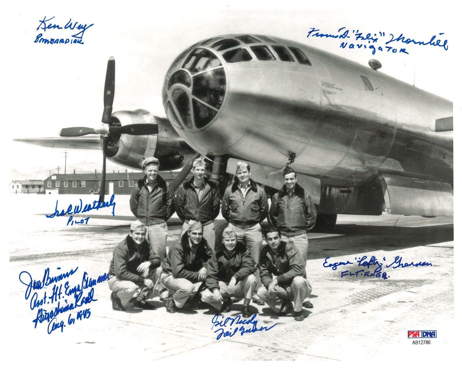 STRAIGHT FLUSH CREW C-11 MULTI SIGNED 8X10 PHOTO PSA DNA AB12786 (D) X6 MEMBERS0