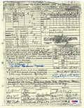 SWEENEY ALBURY SIGNED FLIGHT DOCUMENT PSA DNA AE08195 (D) BOCKSCAR NAGASAKI0