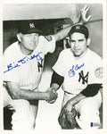 YOGI BERRA & BILL DICKEY DUAL SIGNED 8X10 PHOTOGRAPH BAS A661640
