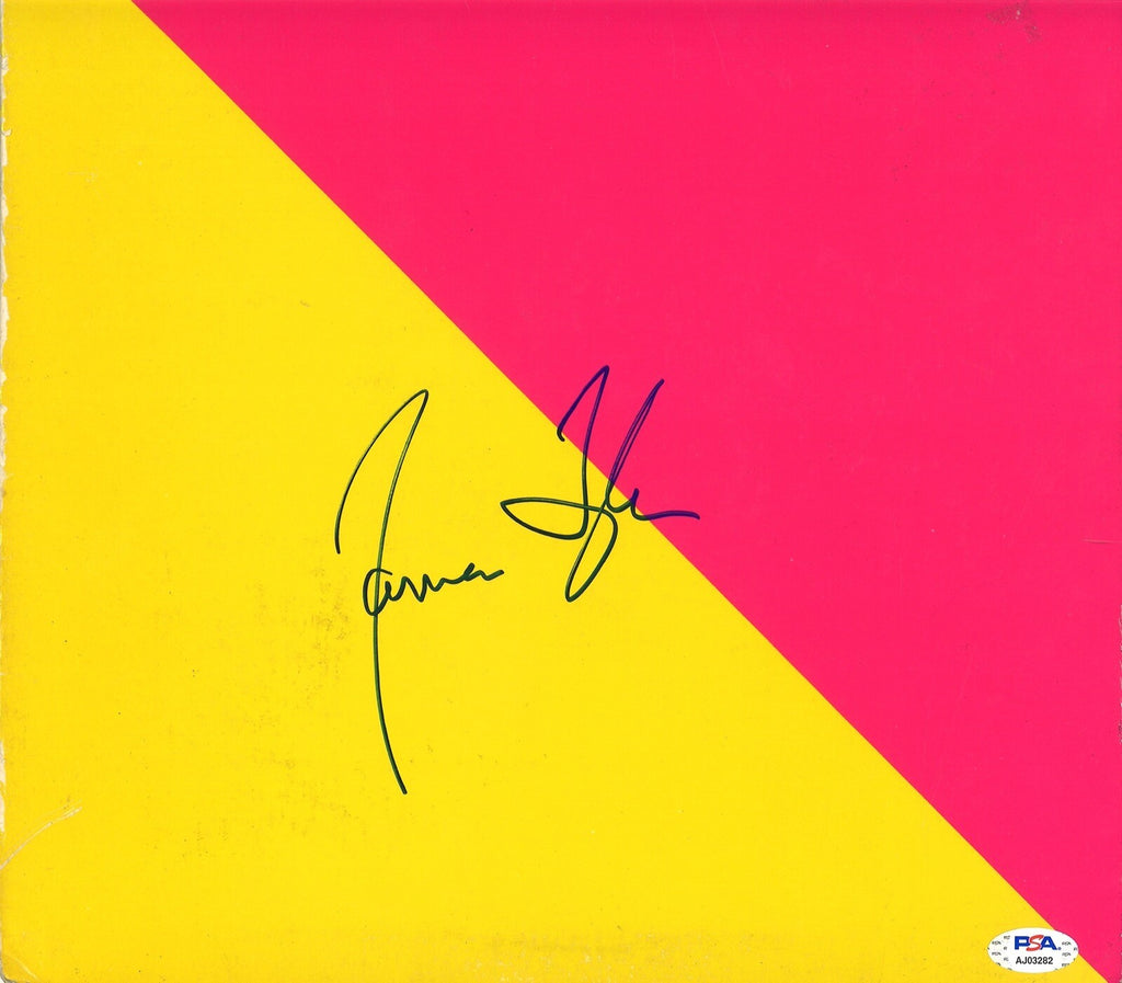 JAMES TAYLOR SIGNED FLAG ALBUM PSA DNA FULL LETTER0