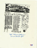 THOMAS CLASSEN SIGNED ROLL OF HONOR DOCUMENT PSA DNA AE71488 (D) WWII 72ND BS0