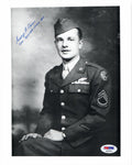 GEORGE CARON SIGNED 8X10 PHOTO PSA DNA ENOLA GAY B-8 (D) WWII0