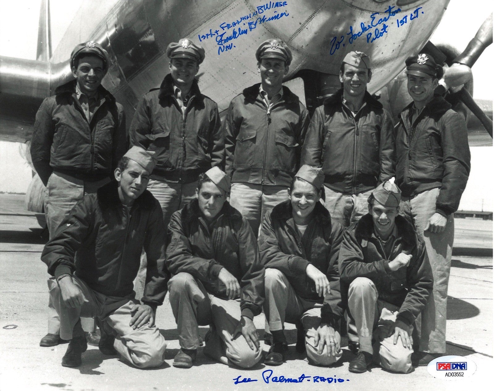 NEXT OBJECTIVE MULTI SIGNED 8X10 CREW PHOTO PSA DNA AD03552 X3 WWII0