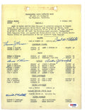 509th COMP GROUP MULTI SIGNED BRONZE STAR DOCUMENT PSA DNA AD07654 (D) X50