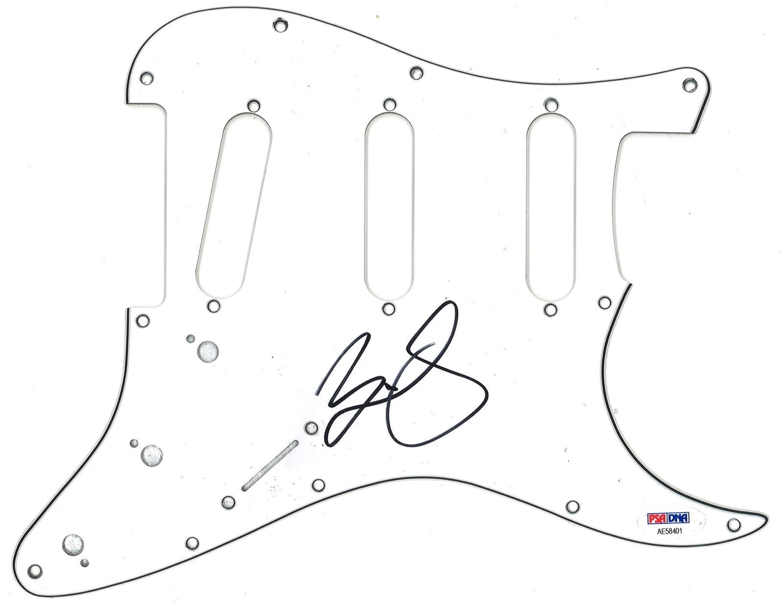 BRAD PAISLEY SIGNED STRATOCASTER PICKGUARD PSA DNA LETTER0