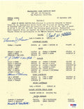 509th COMP GROUP MULTI SIGNED BRONZE STAR DOCUMENT PSA DNA AD07656 (D) X50