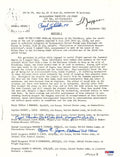 TIBBETS / VAN KIRK / JEPPSON SIGNED SILVER STAR DOCUMENT PSA DNA AD076470
