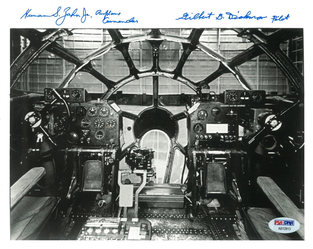 UP AN ATOM B-10 CREW DUAL SIGNED 8X10 PHOTO PSA DNA AB12813 (D) X2 MEMBERS0