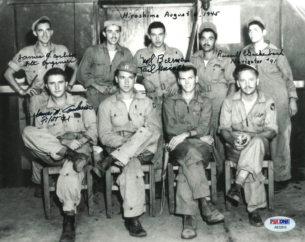 UP AN ATOM CREW MULTI SIGNED 8X10 PSA DNA AB12815 (D)  MISSION X40