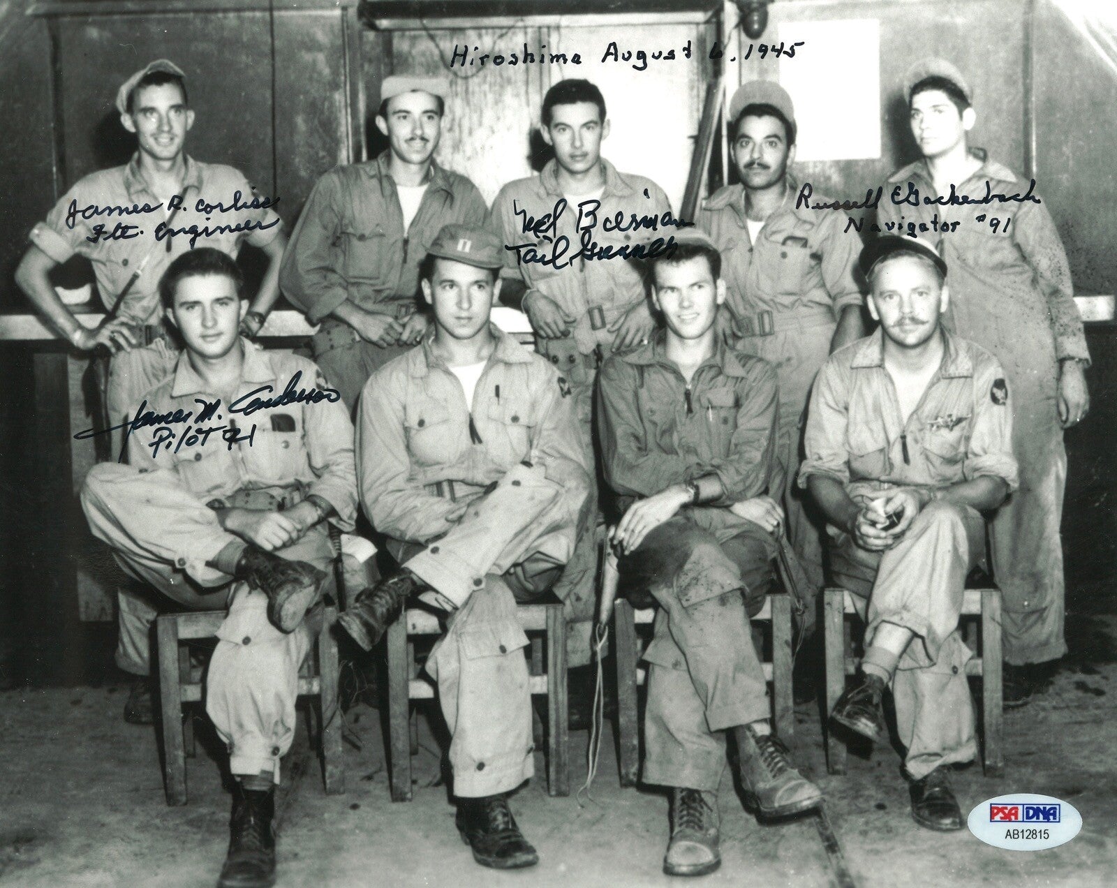 UP AN ATOM CREW MULTI SIGNED 8X10 PSA DNA AB12815 (D)  MISSION X40