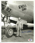 PAUL TIBBETS SIGNED 8X10 PHOTO PSA DNA AF45488 (D) WWII ENOLA GAY PILOT0
