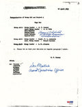 FREDERICK ASHWORTH / DON MASTICK SIGNED PROJECT ALBERTA DOCUMENT PSA DNA AD076690