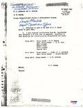 FREDERICK ASHWORTH / DON MASTICK SIGNED PROJECT ALBERTA DOCUMENT PSA DNA AD076660
