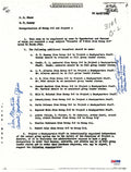 FREDERICK ASHWORTH / DON MASTICK SIGNED PROJECT ALBERTA DOCUMENT PSA DNA AD076700