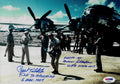 PAUL TIBBETS / ARMEN SHAMILAN SIGNED 8X10 PHOTO PSA DNA AE08183 ENOLA GAY (D) X20