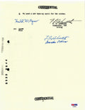 FREDERICK ASHWORTH HAROLD AGNEW SIGNED DOCUMENT PSA DNA AD28832 PROJECT ALBERTA0