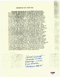FREDERICK ASHWORTH SIGNED SILVER STAR CITATION DOCUMENT PSA DNA AD28821 (D)0