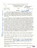 TIBBETS /VAN KIRK / JEPPSON SIGNED SILVER STAR DOCUMENT PSA DNA AB139050