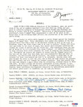 DUTCH VAN KIRK & MORRIS JEPPSON SIGNED SILVER STAR DOCUMENT PSA DNA AC71779 (D)0