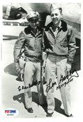 CHARLES LEVY & LEONARD GODFREY SIGNED 5X7 PHOTO BOCKSCAR C13 PSA DNA AB12637 (D)0