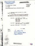 FREDERICK ASHWORTH / DON MASTICK SIGNED PROJECT ALBERTA DOCUMENT PSA DNA AD076670