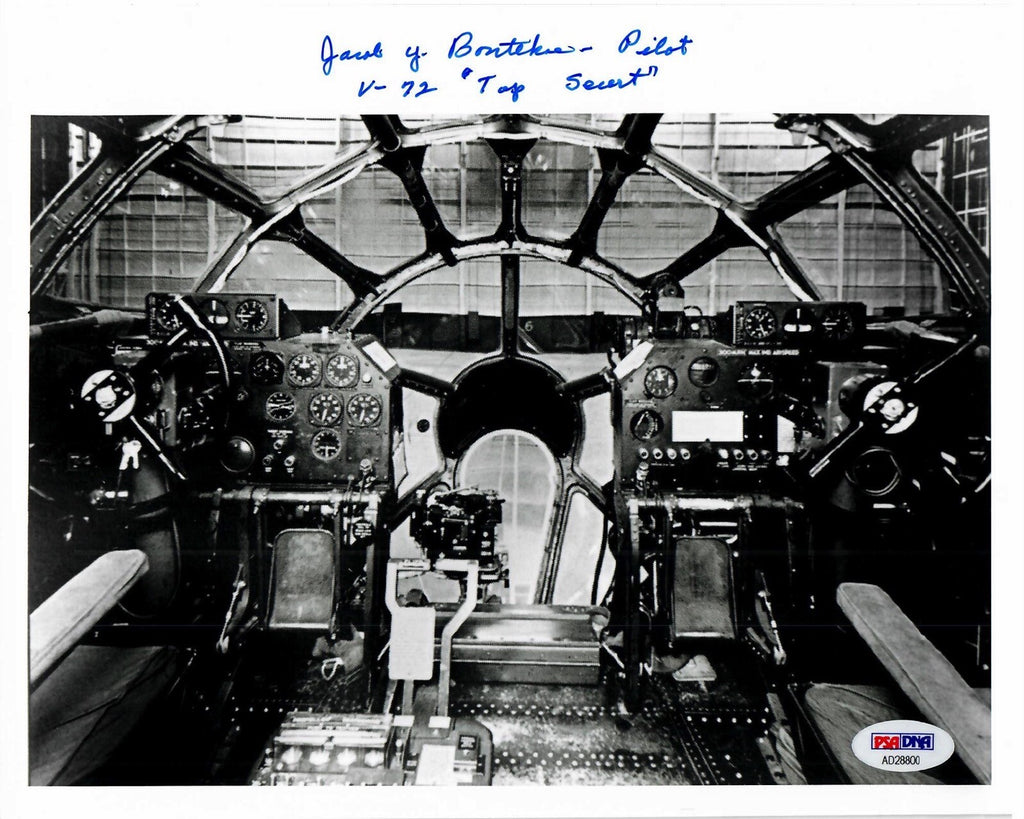 JACOB BONTEKOE SIGNED 8X10 PSA DNA AD28800 (D) WWII TOP SECRET B-80